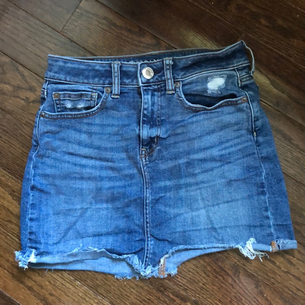 American eagle jean skirt